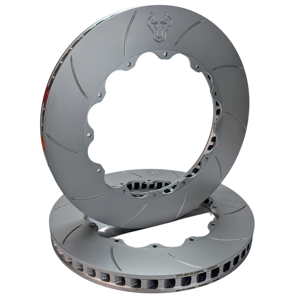 Forza Flat Discs replacement for Alcon DIV2175X534C24L, DIV2175X534C24R (Pair)