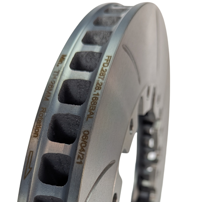 FFD.287.28.168.BAL/R | Forza Slotted Flat Discs 287x28mm 168mm PCD (Pair)