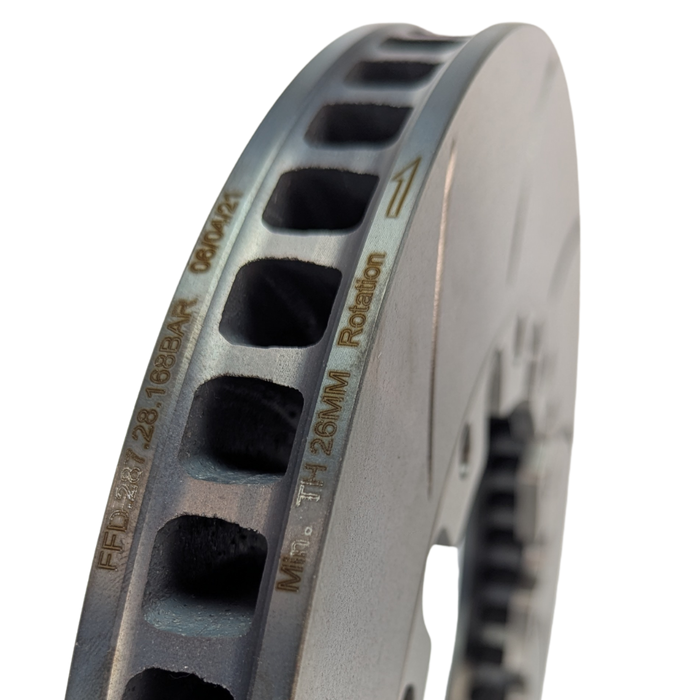 FFD.287.28.168.BAL/R | Forza Slotted Flat Discs 287x28mm 168mm PCD (Pair)