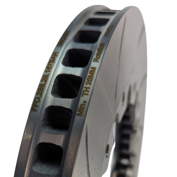 FFD.288.28.167.BAL/R | Forza Slotted Flat Discs 288x28mm 167mm PCD (Pair)