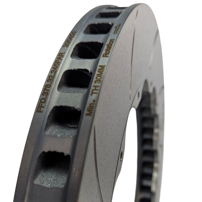 Forza Flat Discs 378x32mm 245mm PCD suit front Ginetta G50 GT4 Racecar (Pair)