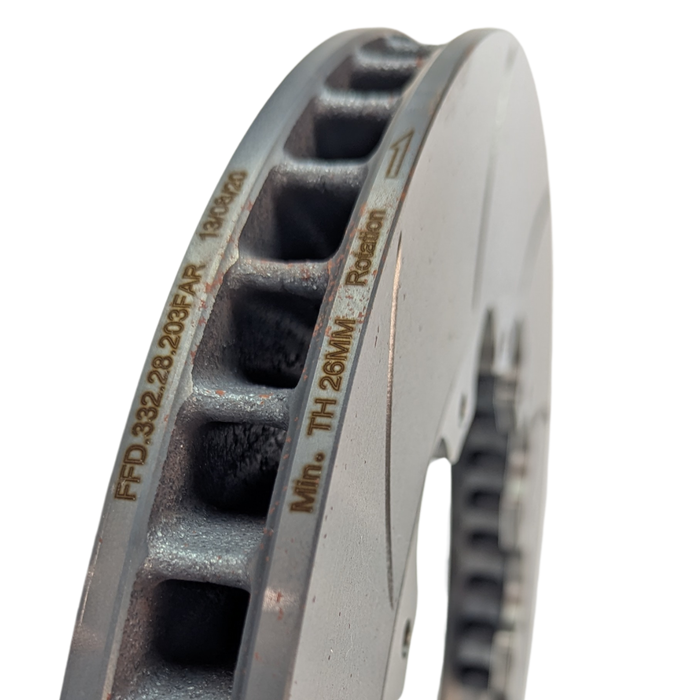 Forza Flat Discs 332x28mm 203.2mm PCD replacement for DBA52935.1, DBA52935.1S (Pair)