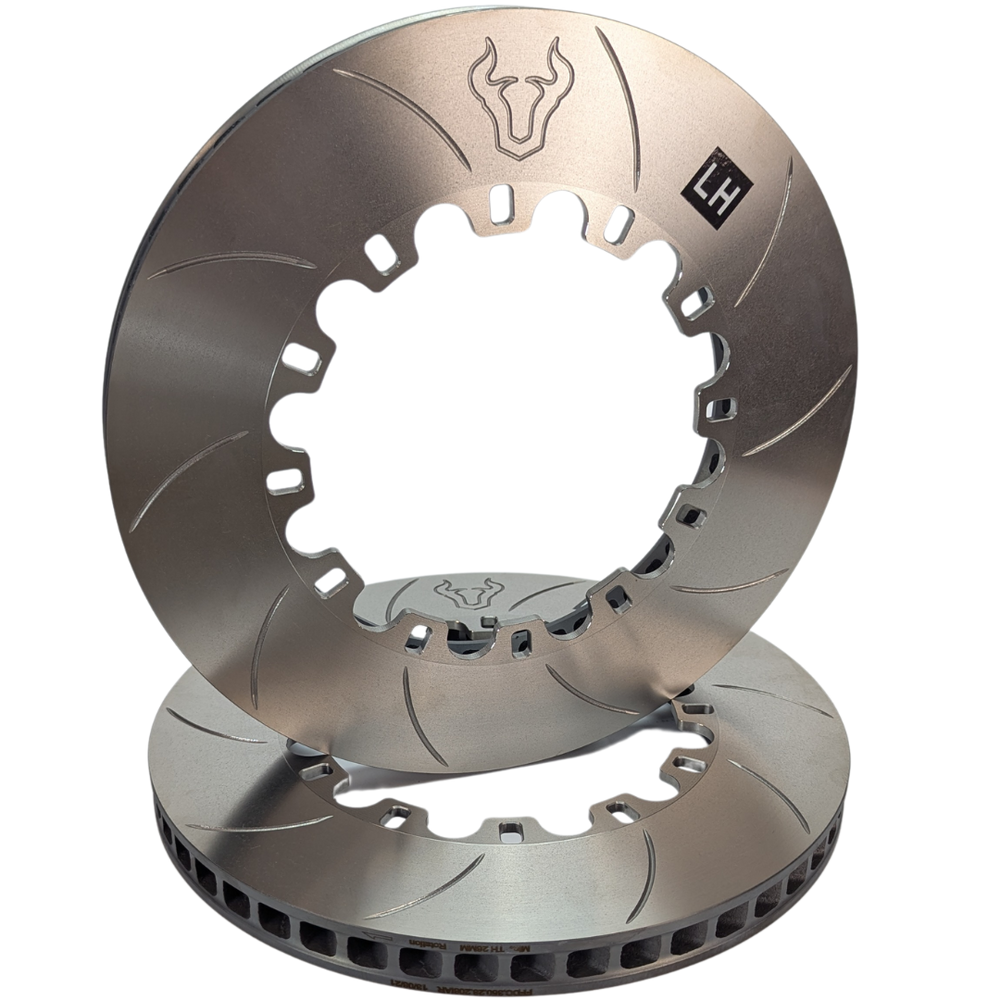 Forza Flat Discs 350x28mm replacement suit rear Porsche 997 GT3 Cup Car (Pair)