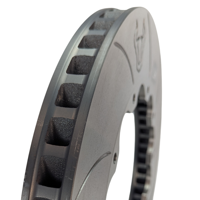 Forza Slotted Flat Discs 390x32.8mm direct replacement for Brembo 09.B386.13 (Pair)