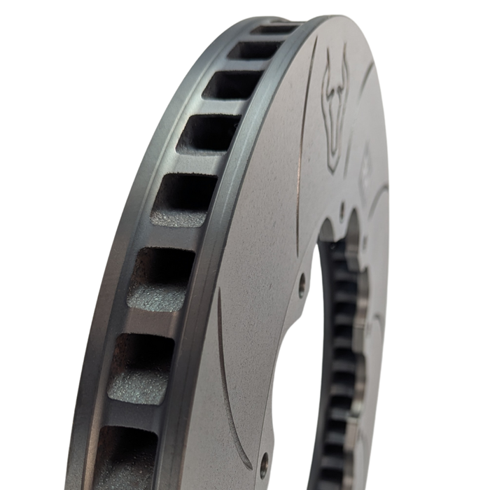 Forza Slotted Flat Discs 390x32.8mm direct replacement for Brembo 09.B386.13 (Pair)