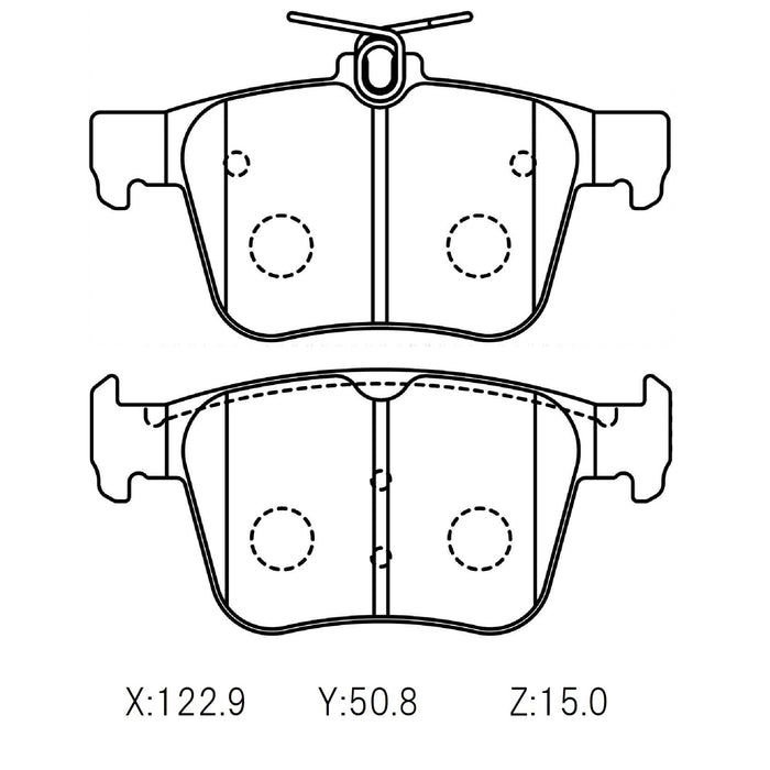 WinmaX W2 Rear Brake Pads Audi S3 8V / VW Golf MK7