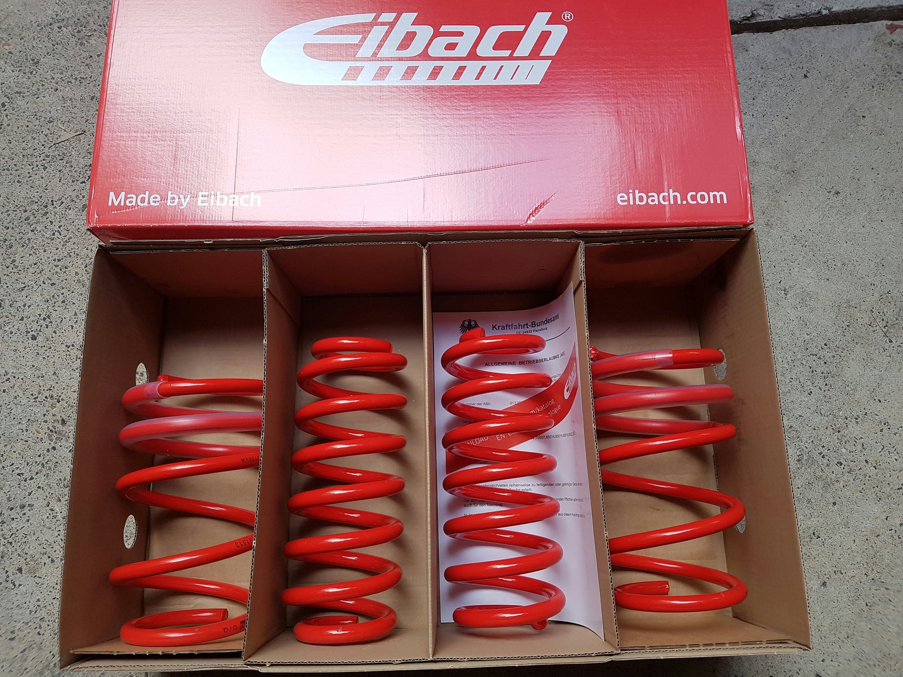 EIBACH SPORTLINE LOWERING SPRINGS AUDI S3 & RS3 8V