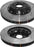 DBA T3 5000 SERIES 2 PIECE SLOTTED FRONT BRAKE ROTORS FORD MUSTANG GT