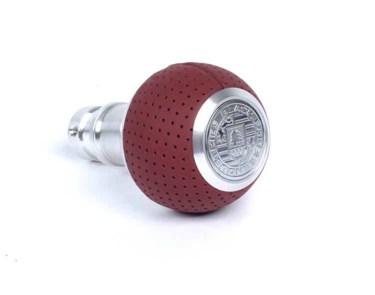 Black Forest Industries Perforated Leather Billet Aluminium DSG Shift Knob