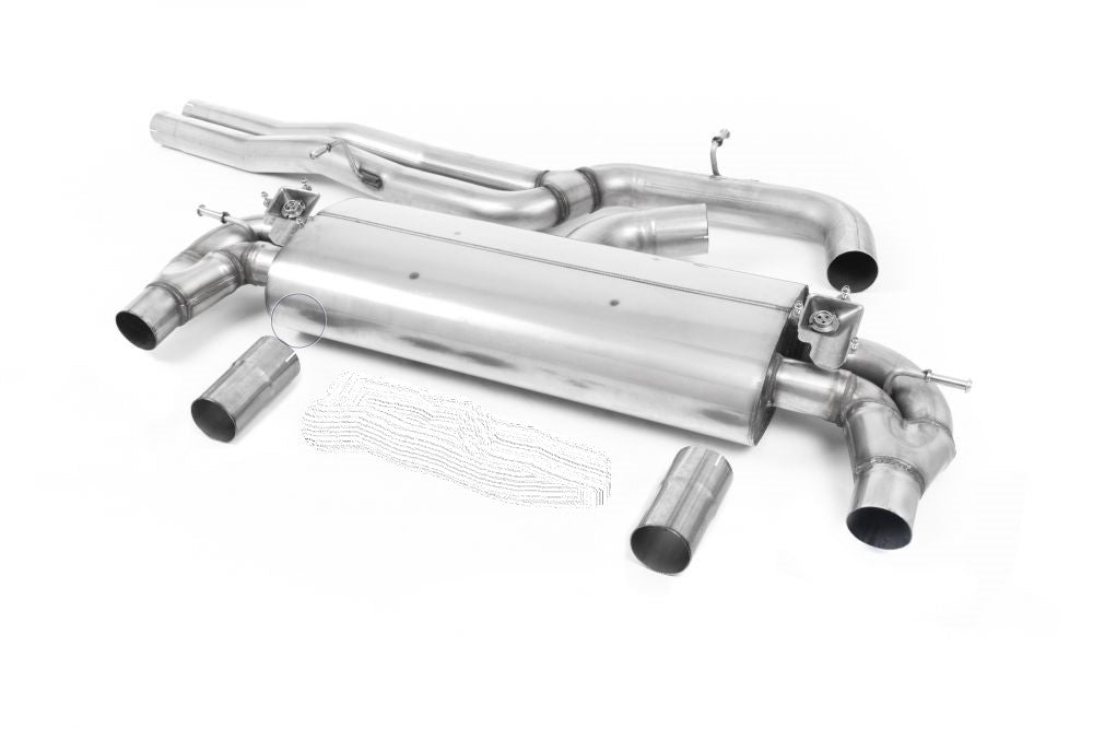 MILLTEK 76mm CAT-BACK EXHAUST SYSTEMS AUDI RS3 8.5V FACELIFT SEDAN & SPORTBACK 2017+