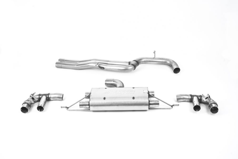 MILLTEK 80mm CAT-BACK EXHAUST SYSTEMS AUDI RS3 8.5V FACELIFT SEDAN & SPORTBACK 2017+